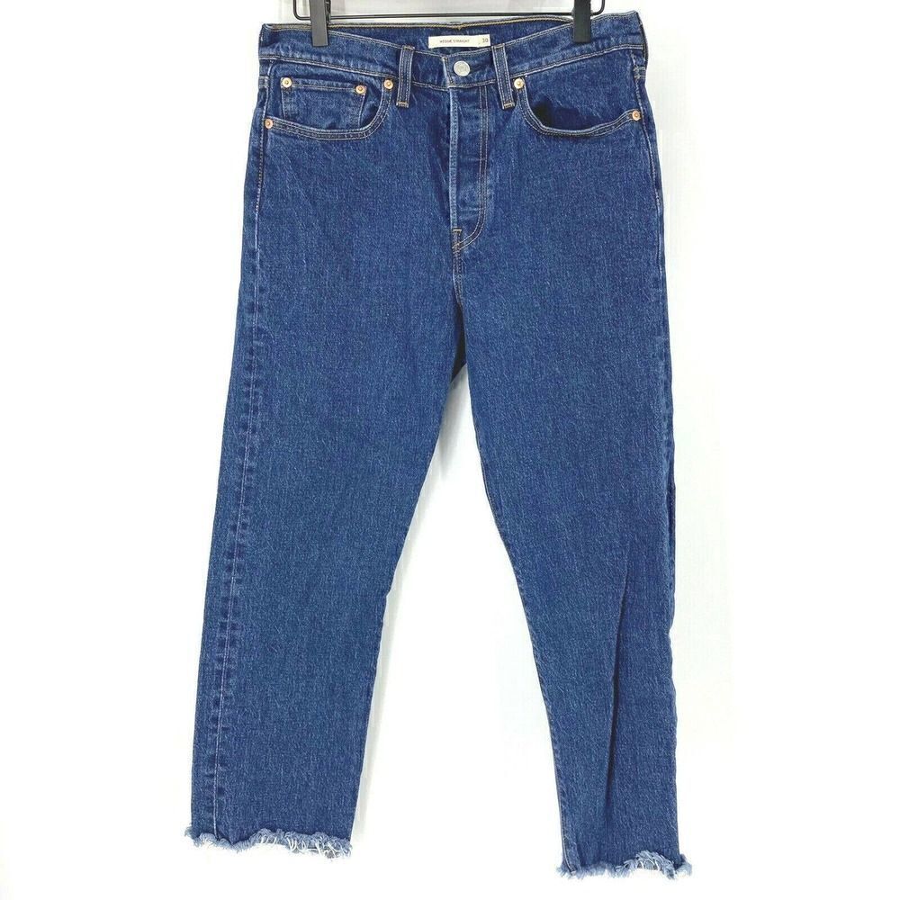Levis Jeans Wedgie Straight Big E Crop